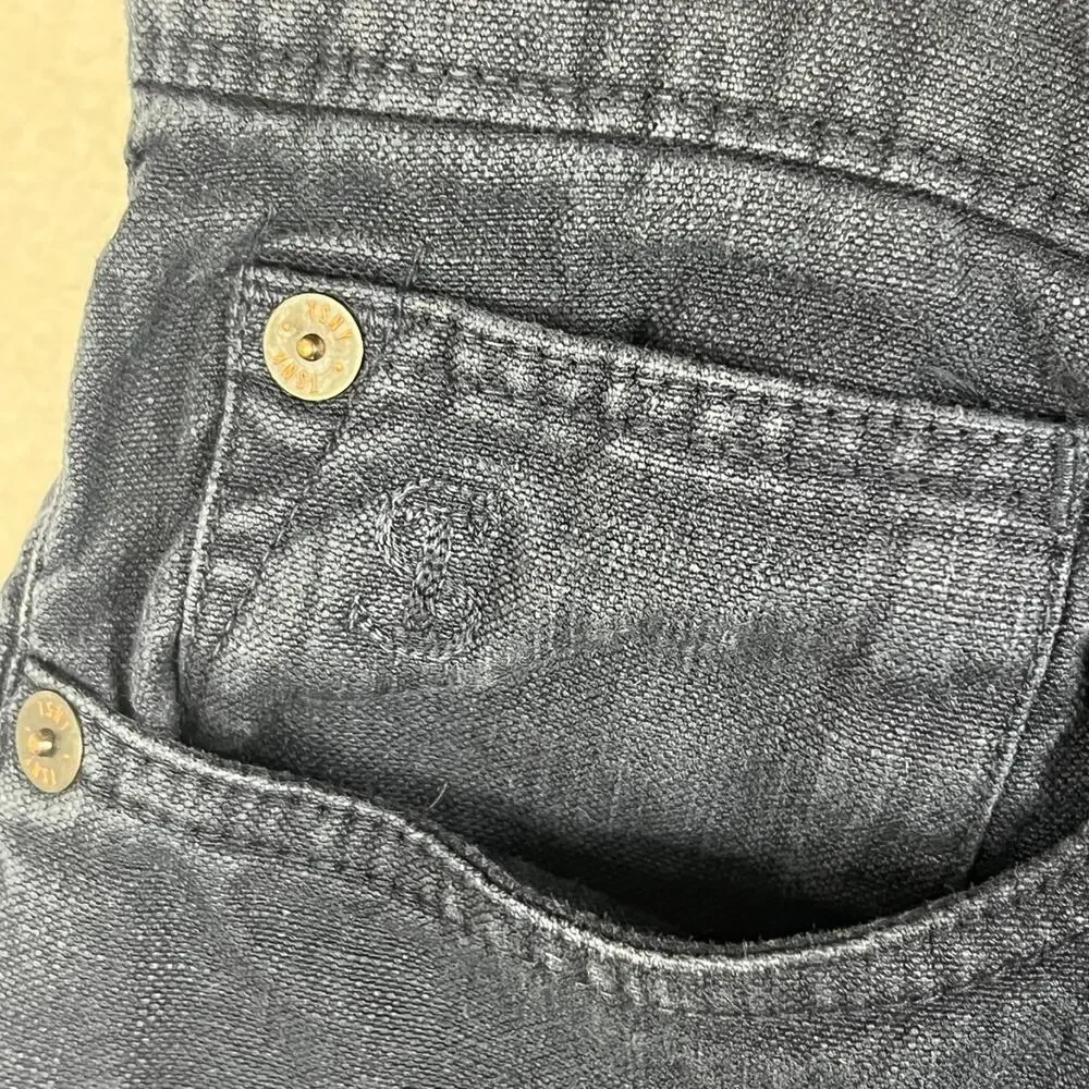 Todd Snyder Dark Wash Jeans Men's 31 x 30 Slim Fit Cotton Linen Blend